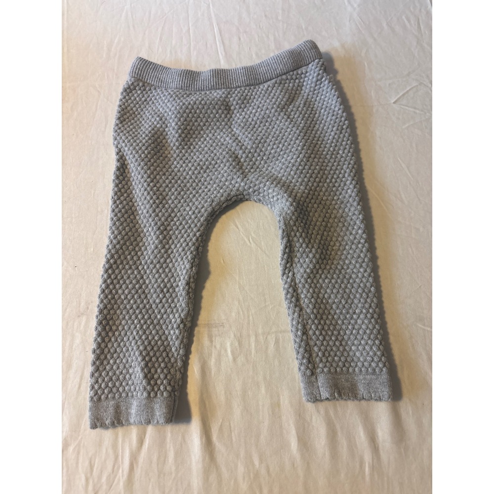 Unbranded Knit Leggings Kids 6-12M‎ Grey Excellent Textured Popcorn Stitch Pants